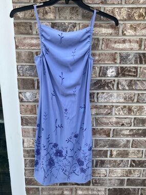Vintage Y2K 90s PerSeption Lavender Floral Dress Size S